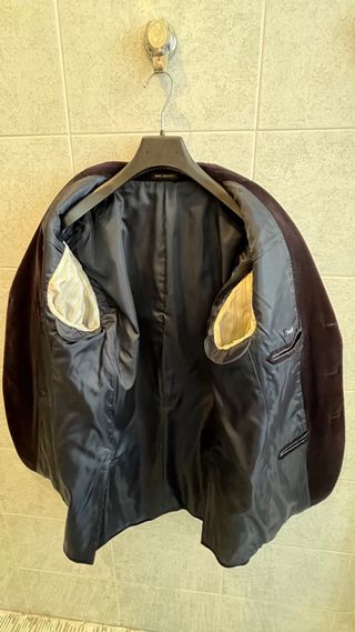 Giacca uomo Bagutta velluto blu scuro M