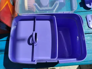 Set de limpieza para caballos y botas de montar
