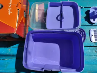 Set de limpieza para caballos y botas de montar