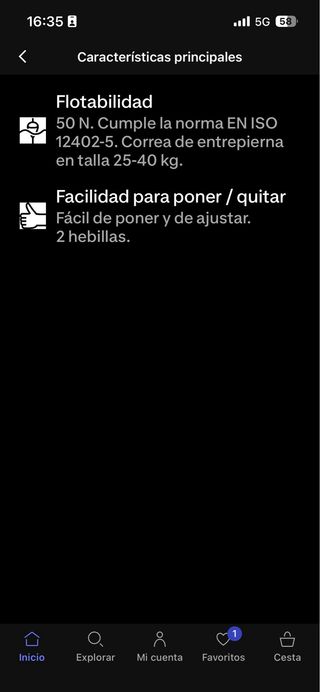 Chaleco flotador niño kayak/paddle surf 50N Itiwit