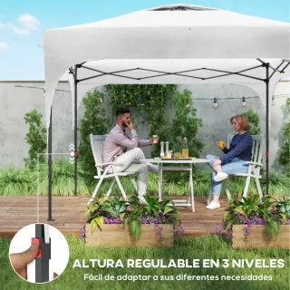 Cenador Jardín 3x3m Ajustable