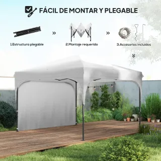 Cenador Jardín 3x3m Ajustable