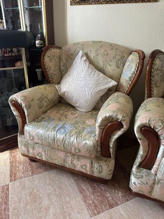Conjunto Sofá y 2 Sillones vintage