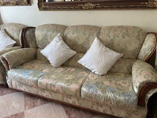 Conjunto Sofá y 2 Sillones vintage