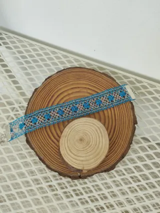 Pulsera medieval azul nueva