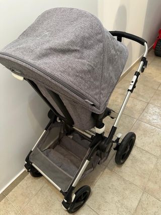 Carro de bebé gris bugaboo fox