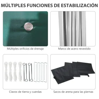 Carpa Plegable Pop-up 3x3m c/2 Paredes