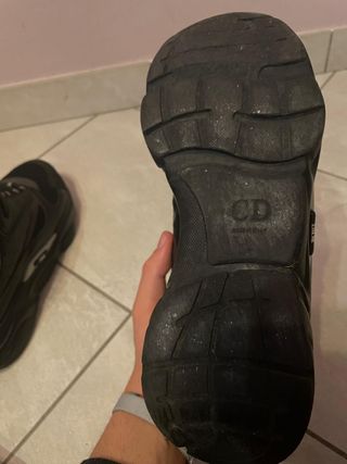 Scarpe Dior B22 nere effetto rainbow