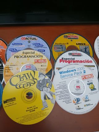 Lote 15 CDs revistas informática + Juego CLAW