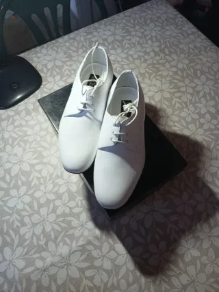 Scarpa da ballo uomo 36,5 pelle colore bianco
