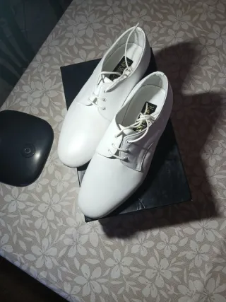 Scarpa da ballo uomo 36,5 pelle colore bianco