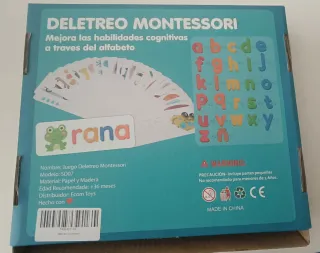 Juego de palabras Montessori
