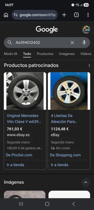 Llantas Mercedes Vito 5 radios