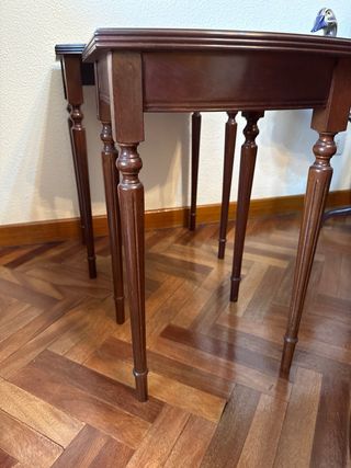 Juego mesas auxiliares de madera
