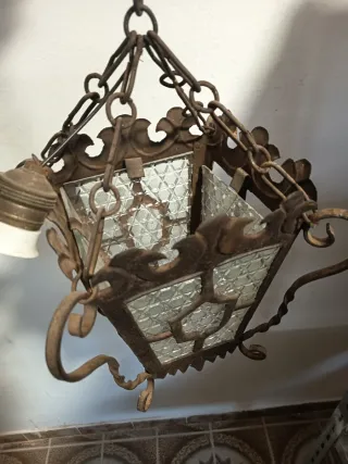 Farol antiguo forja Siglo XIX