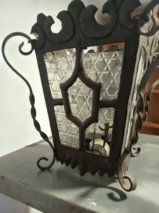 Farol antiguo forja Siglo XIX
