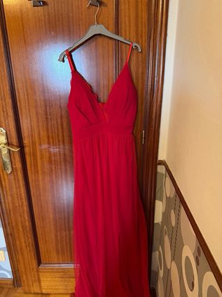 Vestido largo rojo