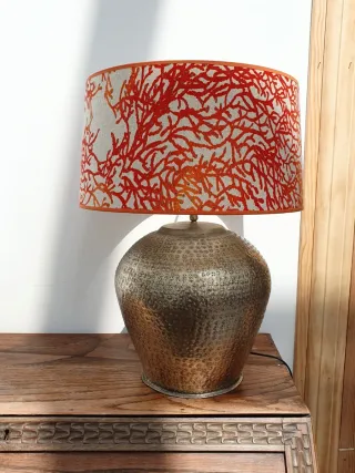 LÁMPARA ARTESANAL diseño coral