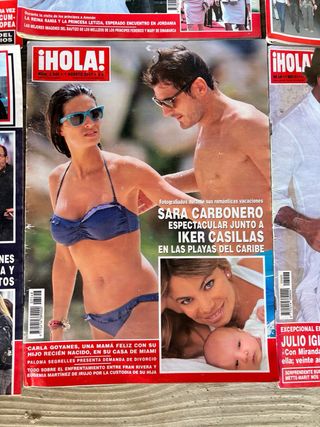 LOTE 6 REVISTAS HOLA 2005, 2008, 2010, 2011, 2012