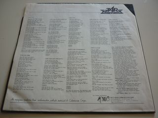 Zar - "Live Your Life Forever" LP