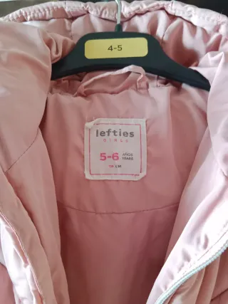 Chaquetón rosa niña 4-5 años