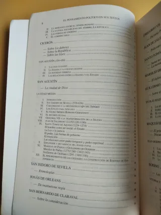 El pensamiento político en sus textos.