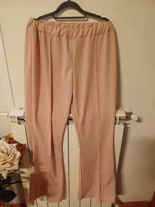 Completo donna pizzo rosa taglia XXL