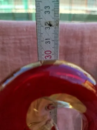 Cigno Murano Vetro Rosso e Oro