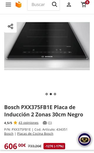 Placa de cocina Bosch PXX375FB1E