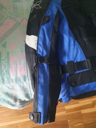 Chaqueta Moto Hombre Talla L IXS Negra/Azul