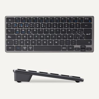 Teclado Inalámbrico Bluetooth Negro/Gris -2.4G USB