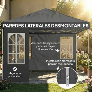 Carpa Plegable 3x3m UPF50+ 4 Laterales