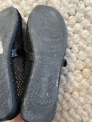 Bailarinas Alaïa Negras Malla y Charol