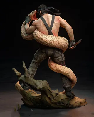 Figura Resina Metal Gear Solid Snake