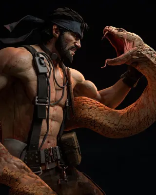 Figura Resina Metal Gear Solid Snake