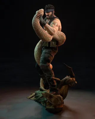 Figura Resina Metal Gear Solid Snake