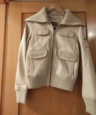 Cazadora Mango Beige Talla xs
