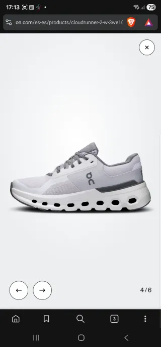 On Running Cloudrunner 2 Gris/Blanco