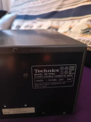 Platina Doble Cassette Technics RS-TR165