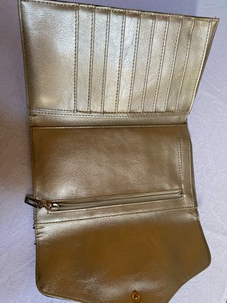 Monedero Billetera Guess Beige y Negro