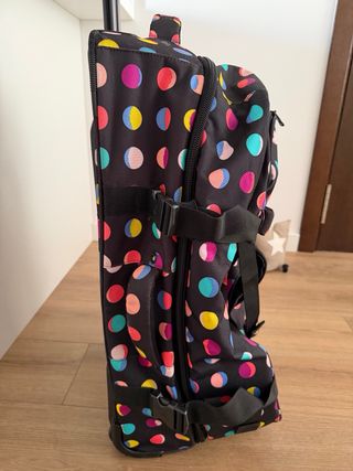 Maleta Roxy Negra con Lunares Multicolor perfecto