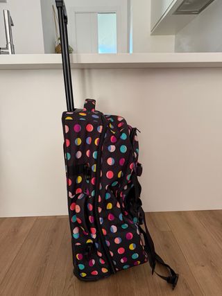 Maleta Roxy Negra con Lunares Multicolor perfecto