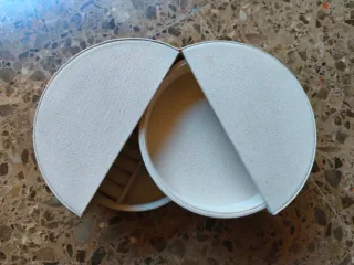 Joyero Zara Home Beige Redondo
