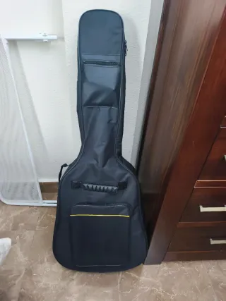 Guitarra Acústica Negra para zurdos
