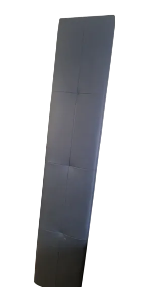 Cabecero de cama polipiel gris
