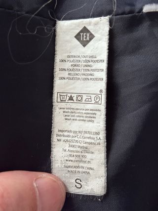 Chaqueta TEX acolchada mujer azul medianoche