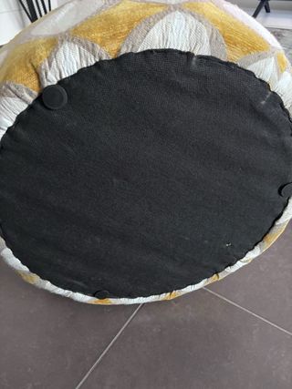 Pouf rotondo tessuto fantasia