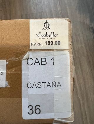Botas de cuero El Caballo, sin estrenar