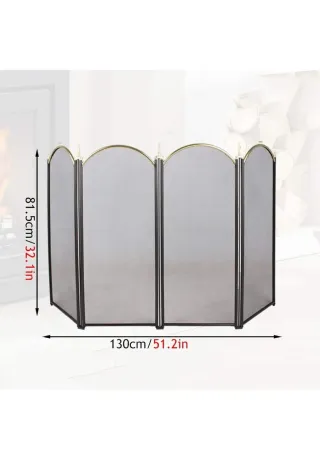 Pantalla chimenea plegable ignífuga