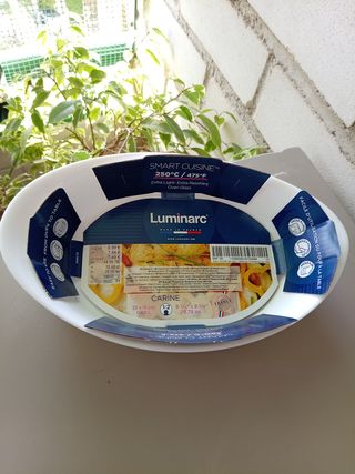 2 Fuentes Horno Luminarc Blancas Ovaladas